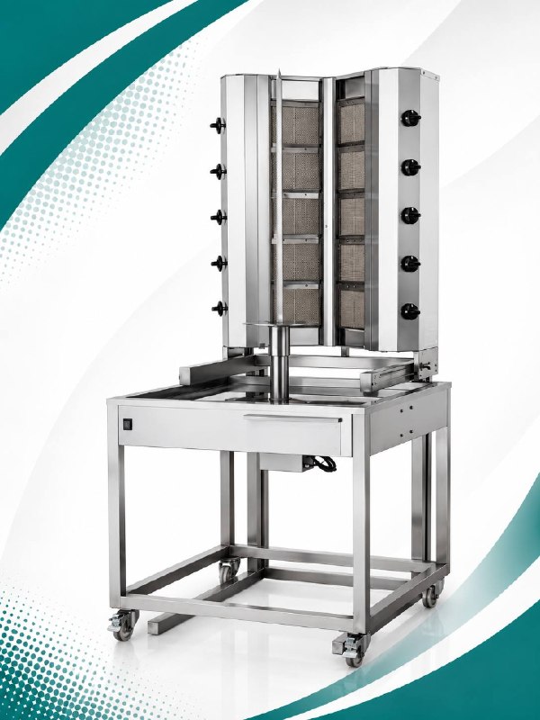Doner Machine Trolley with Gas (With Bottom Motor)