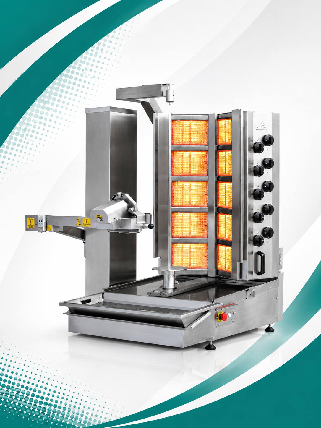Automatic Doner Machine with Gas (With Bottom Motor)