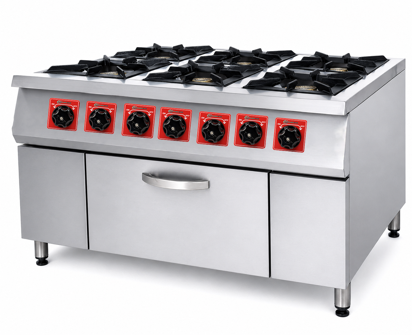 Cooker with Oven 6 Burner