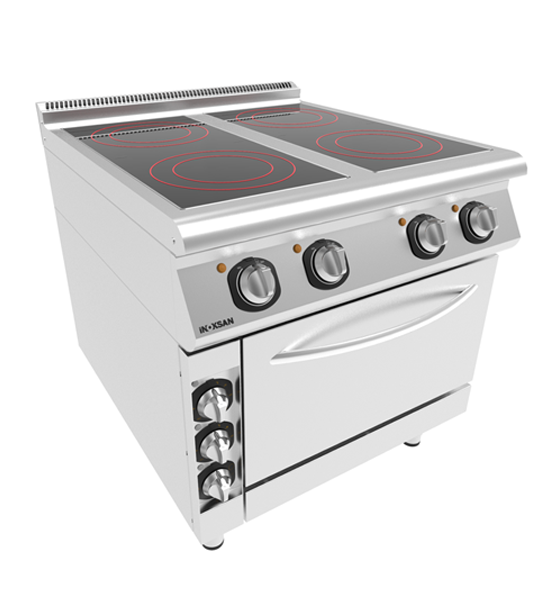 INO-9KE24 COOKER WITH CERAMIC GLASS /OVEN