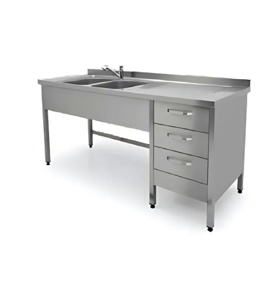 Instrument and Pre-Washing Counter with drawers