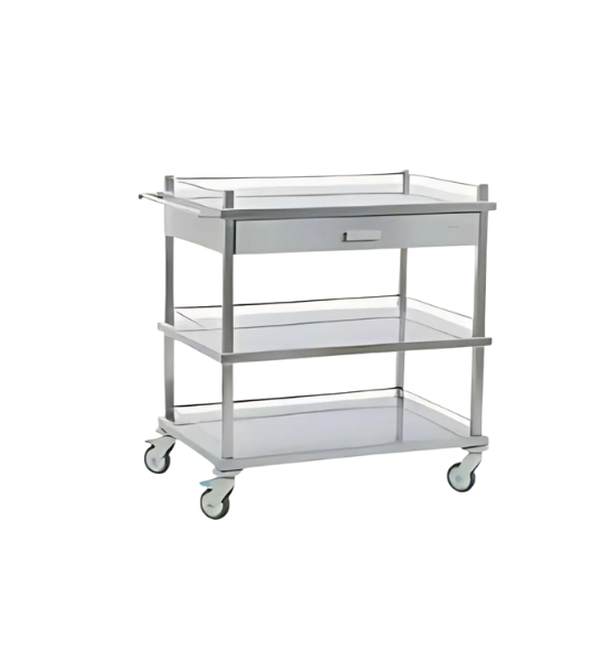 Instrument and Dressing Trolley with Barriers