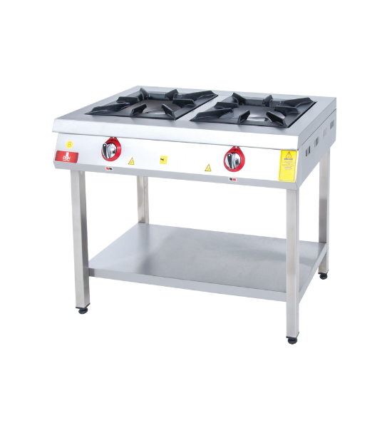 Cooker with shelf 2 Burner