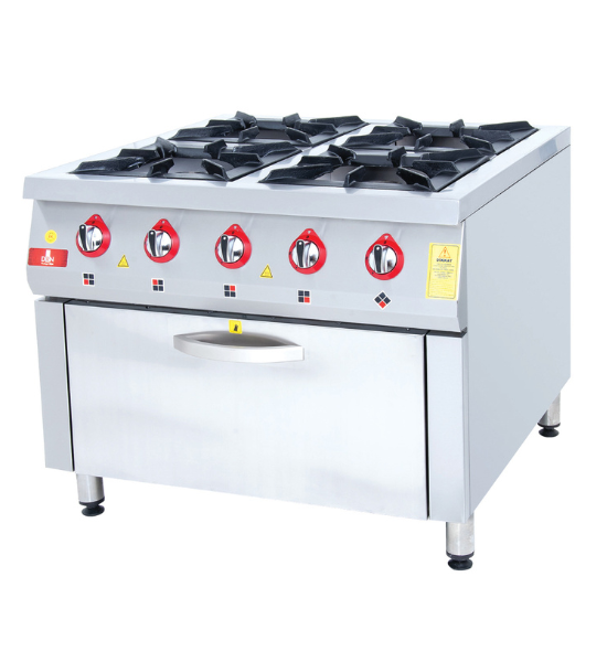 Cooker with Oven 4 Burner